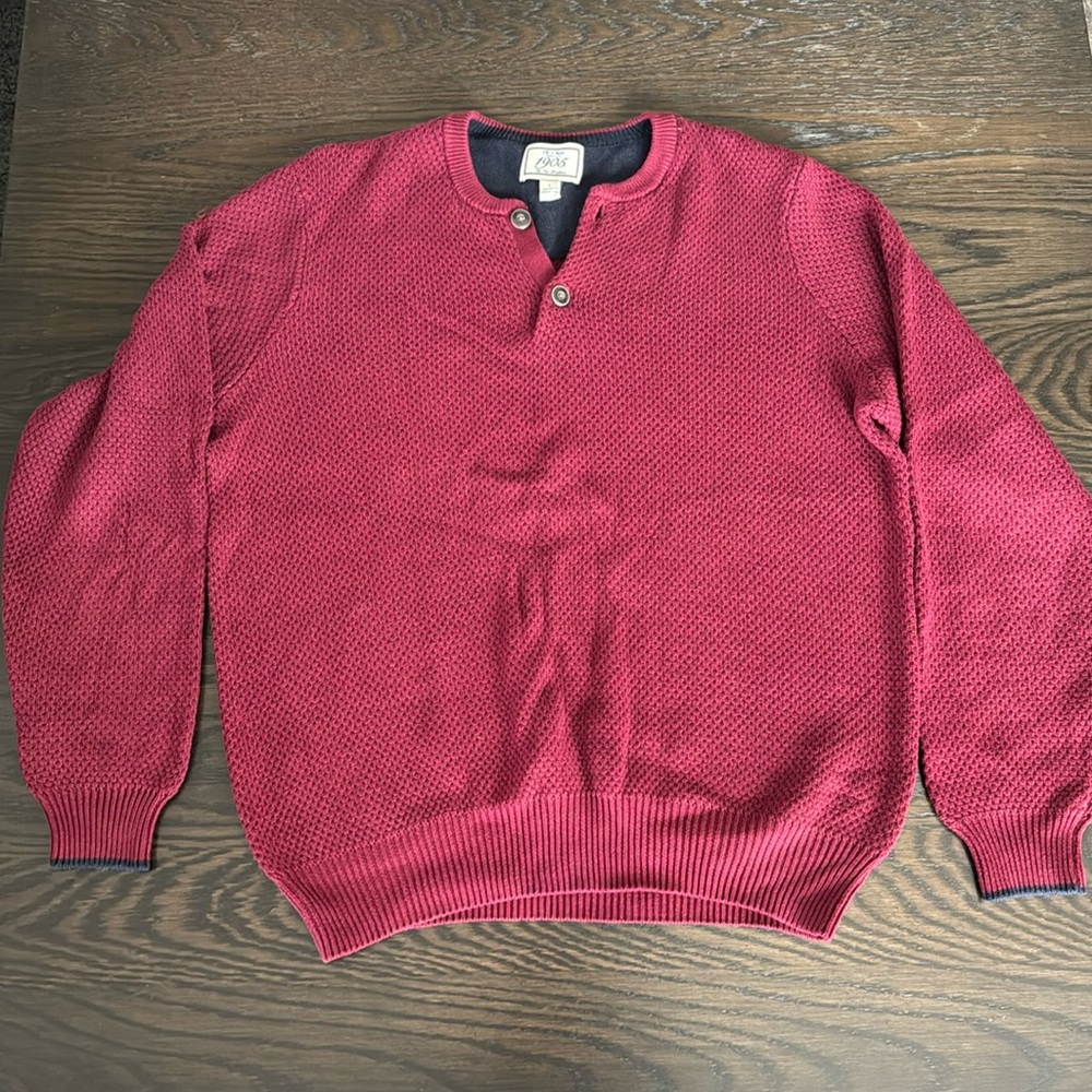 Men’s Half Button Pullover Sweater
